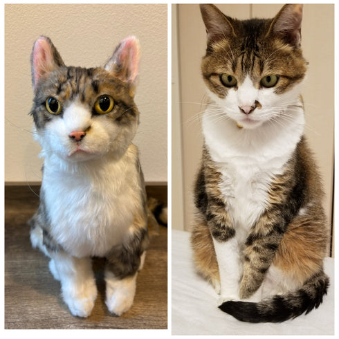 【猫】写真から作るオーダーメイドのぬいぐるみ
